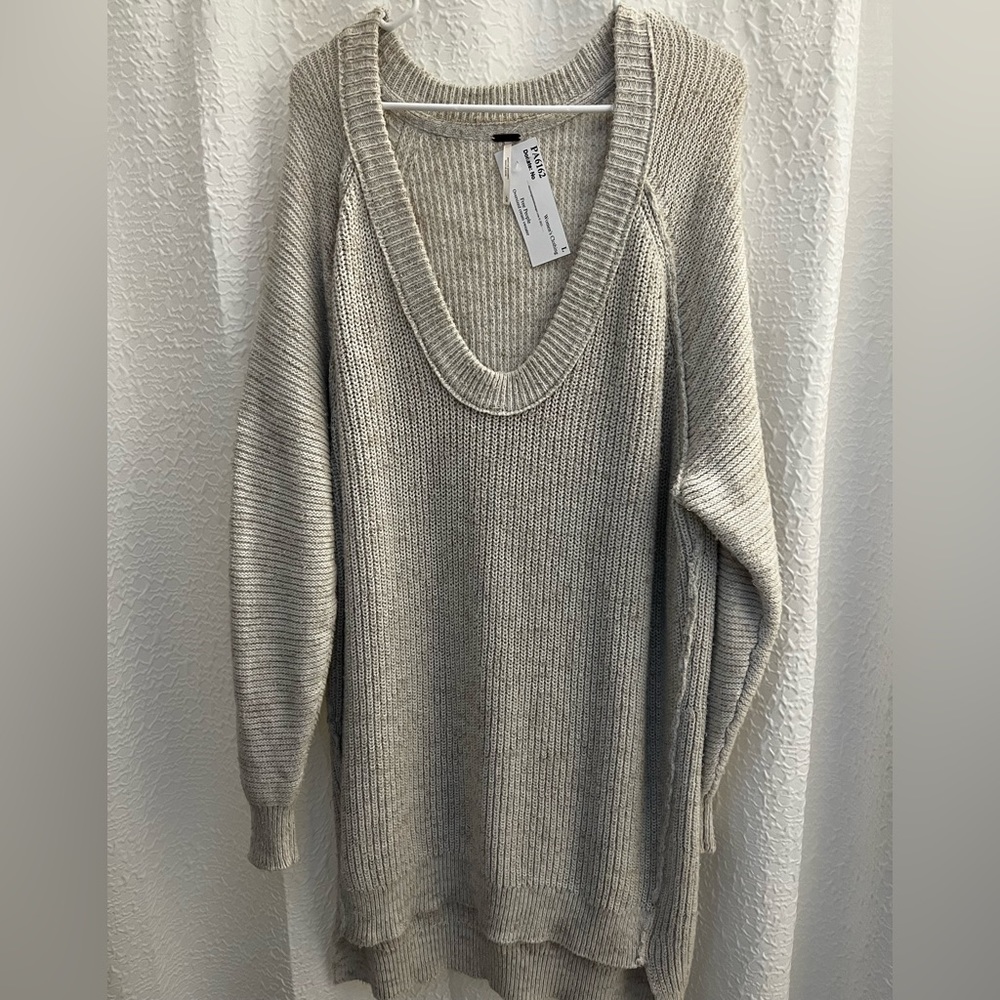Free People V-Neck Sweater Dress